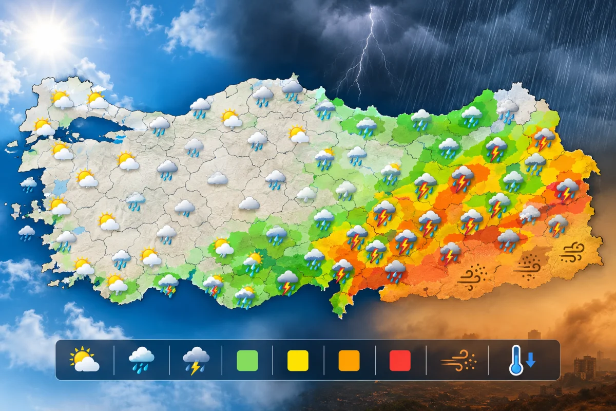 Meteoroloji’den uyarı: Kuvvetli yağış, sel ve toz taşınımı kapıda