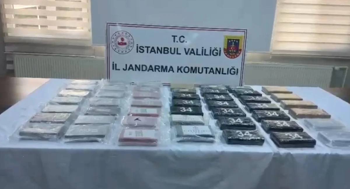 Eyüpsultan'da araçta 50 kilogram uyuşturucu madde ele geçirildi